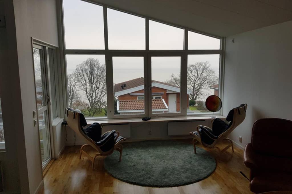 Modern Villa I Arild Med Spektakulaer Havsutsikt. Luaran gambar